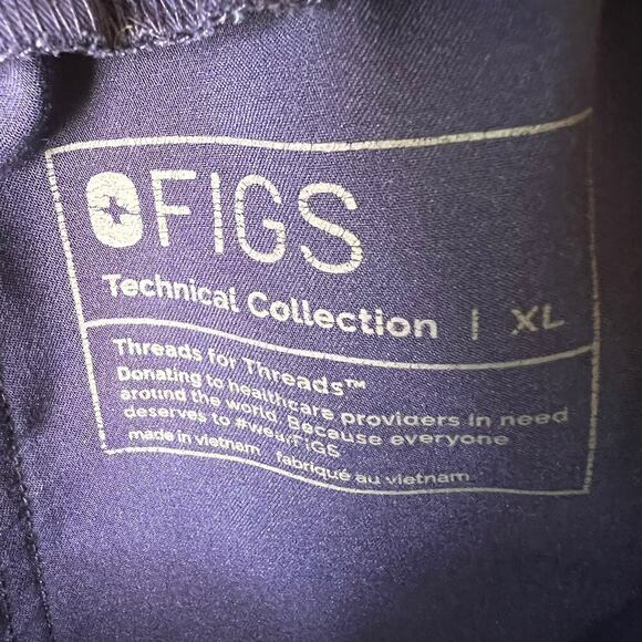 Figs Scrub Pants Mens Size XXL Navy Technical Collection Medical Nursing Pockets - Picture 2 of 16